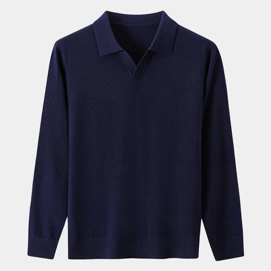Lindberg | 100% Wollstrick Turndown Pullover