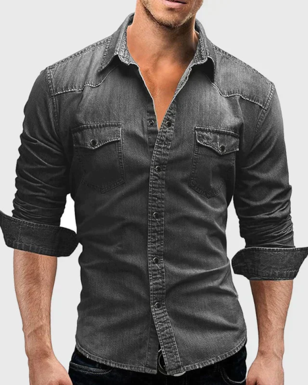 Lindberg | Fadenspiel Herren Denim-Shirt