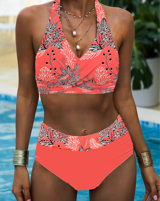 Lindberg | Bikini-Set mit Neckholder-Print