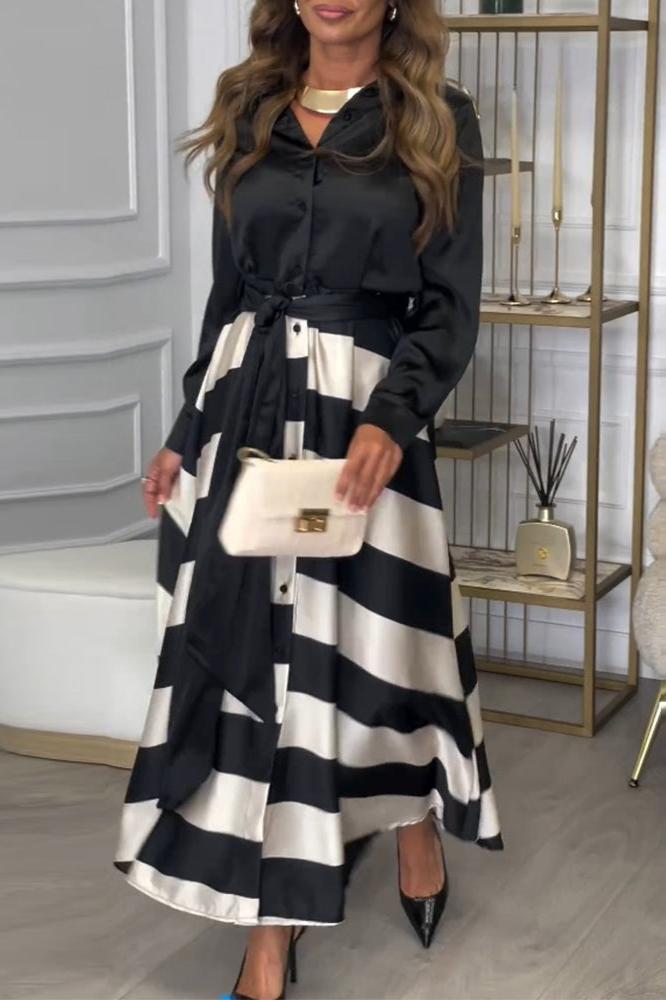 Lindberg | Kenda | Elegant Striped Dress