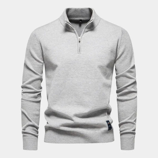 Lindberg | Strickpullover mit halbem Reissverschluss