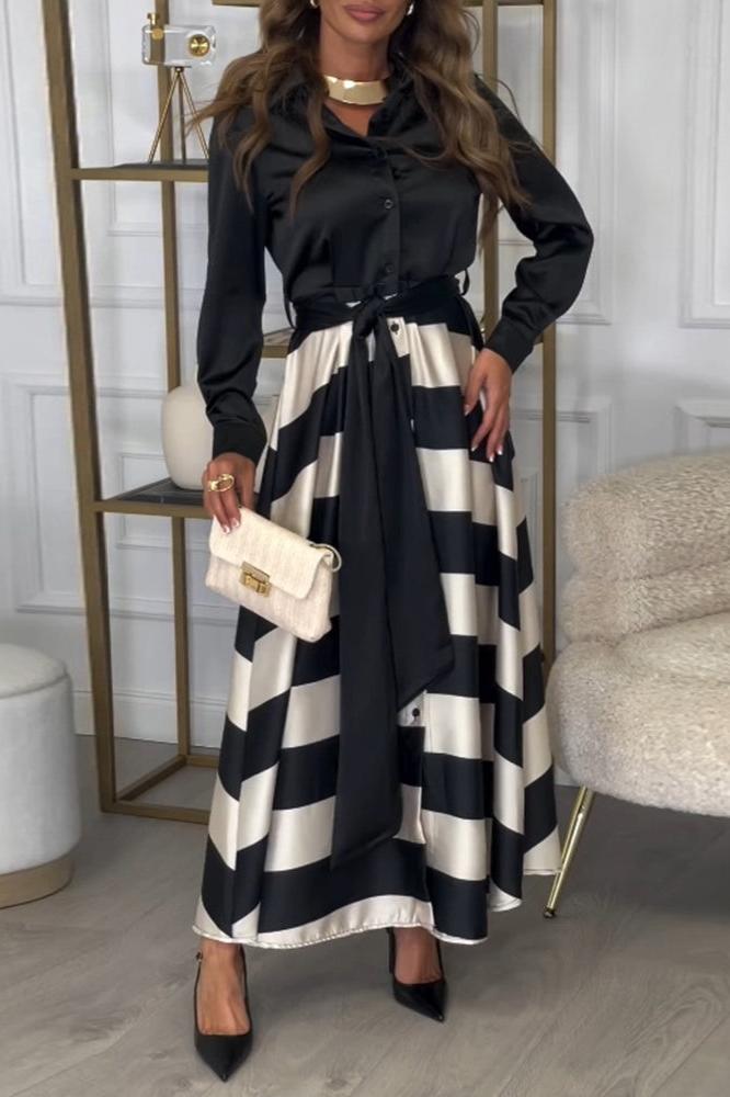 Lindberg | Kenda | Elegant Striped Dress