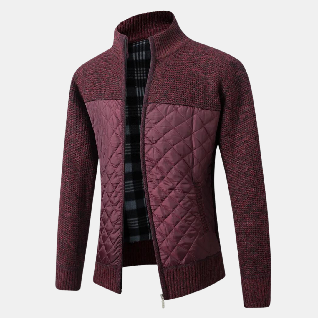 Lindberg | Strickjacke mit Stehkragen