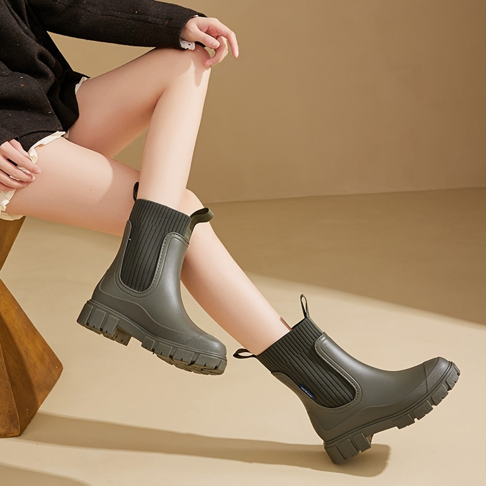 Lindberg / Damen Chelsea Regenstiefel - rutschfeste dicke Sohle