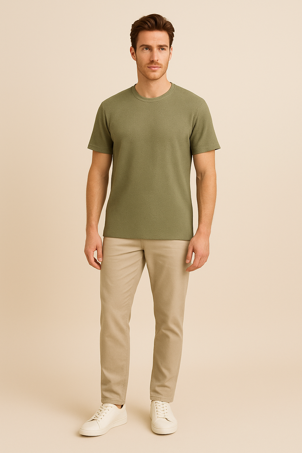 Lindberg | Herren T-Shirt mit Waffelstruktur für Sommer und Übergangszeit