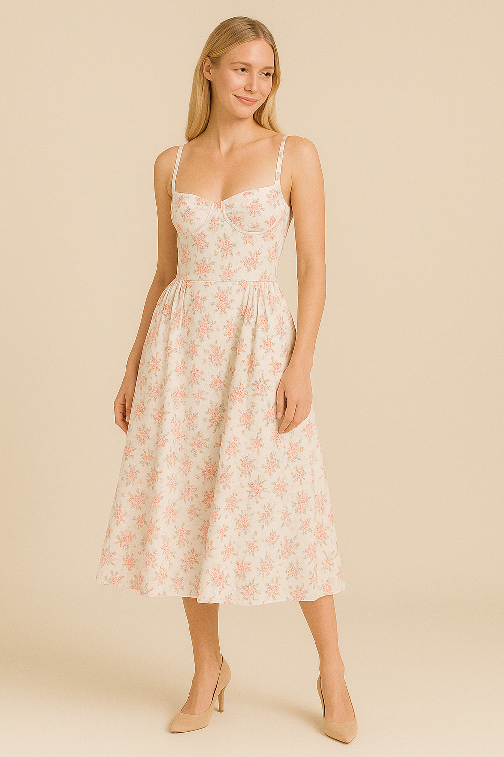 Lindberg | Damen Sommerkleid mit V-Ausschnitt luftig-leicht