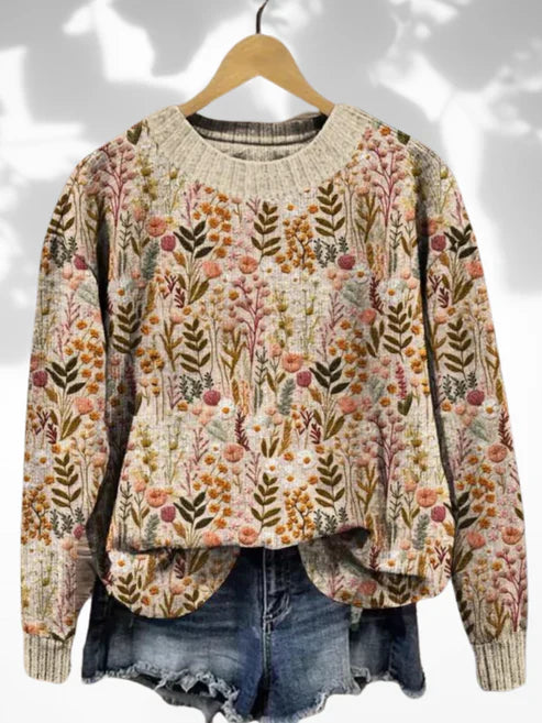 Lindberg | Bequemer geblümter Pullover