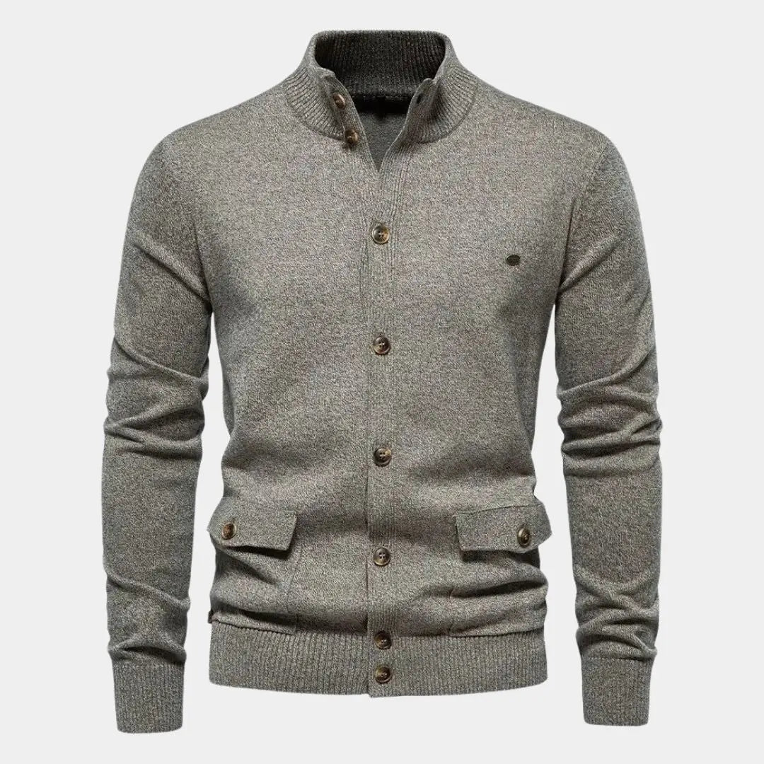 Lindberg | Gestrickte Baumwoll-Strickjacke