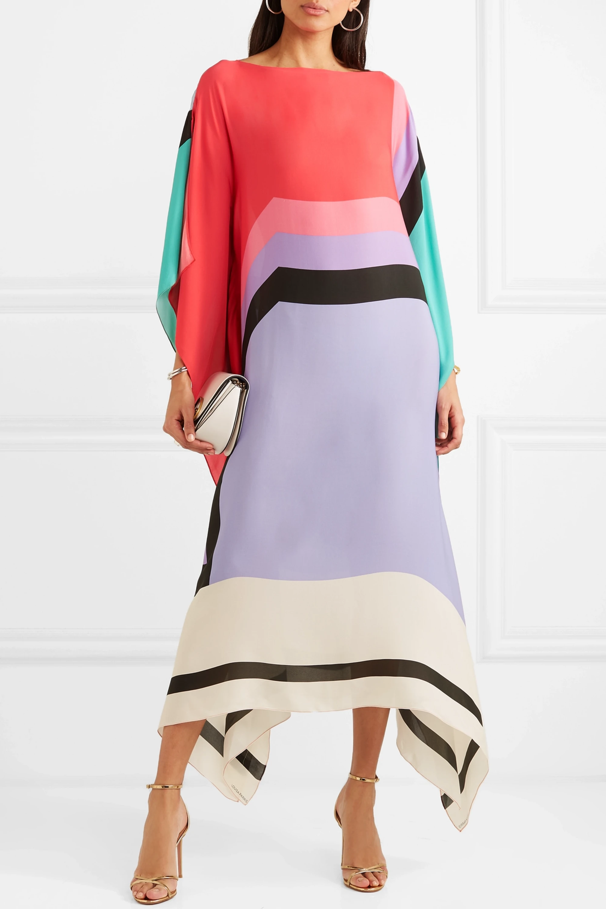 Lindberg | Susan Gestreiftes Patchwork Kleid Mit Druck