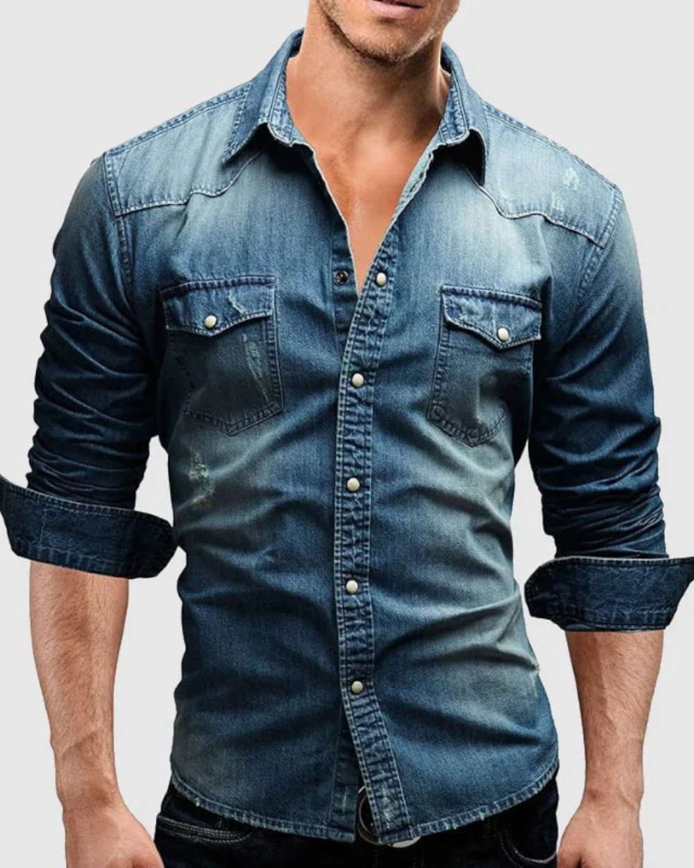 Lindberg | Fadenspiel Herren Denim-Shirt