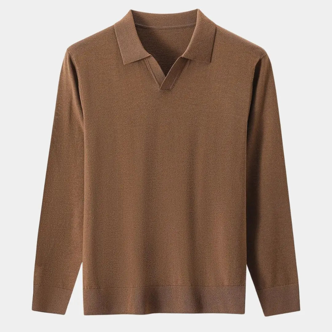 Lindberg | 100% Wollstrick Turndown Pullover