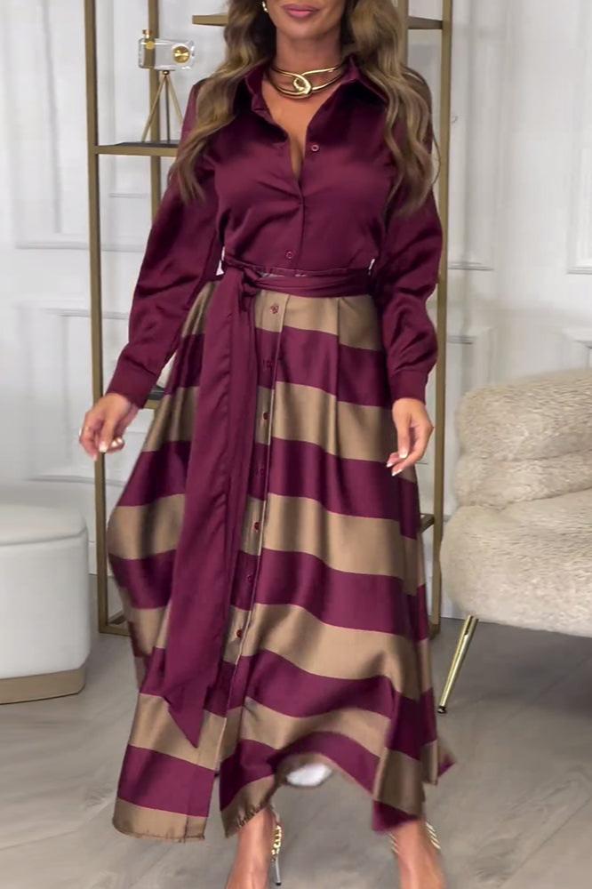 Lindberg | Kenda | Elegant Striped Dress