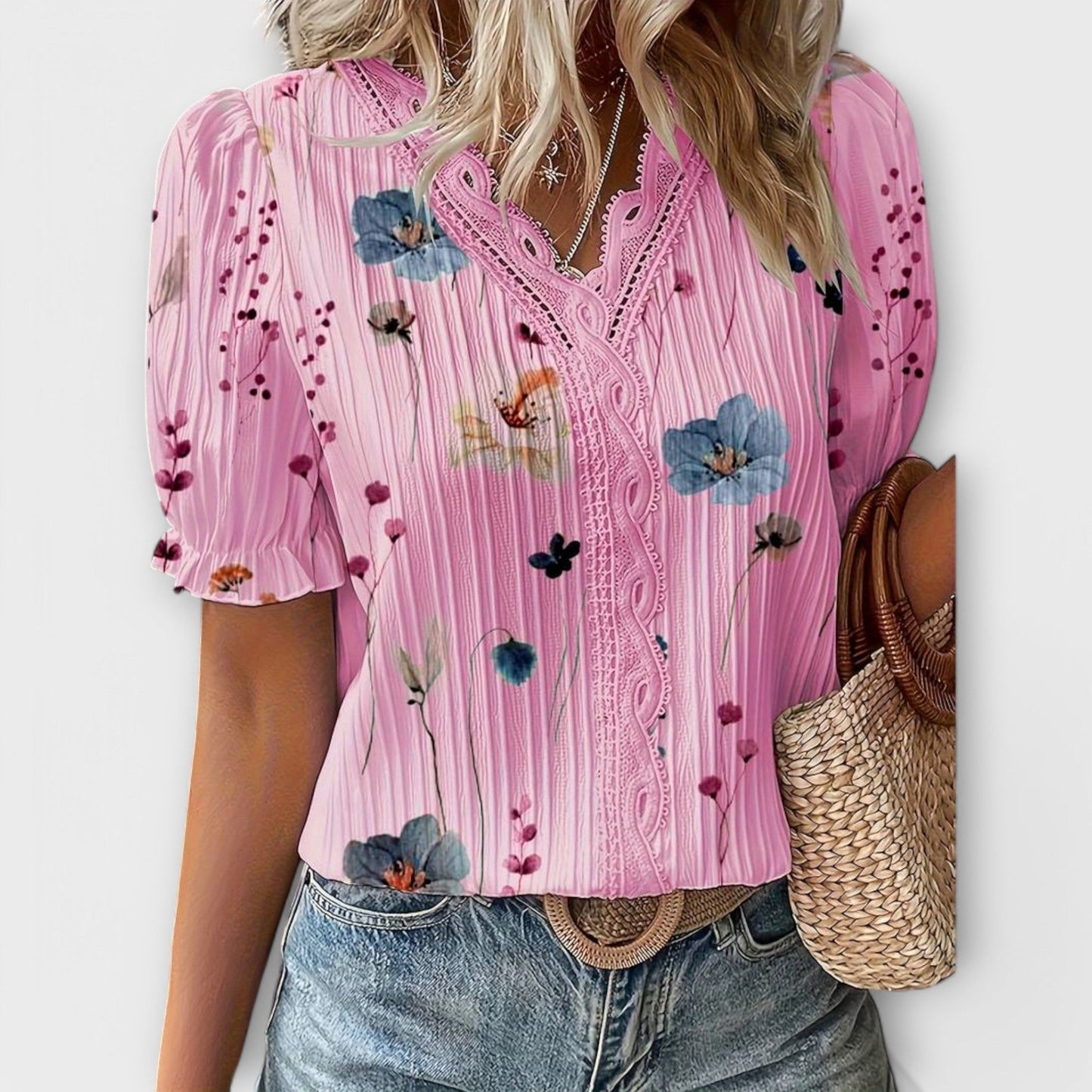 Lindberg | Spitzenglanz Bluse