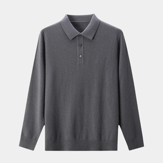 Lindberg | Wollstrick-Polopullover mit Knopfleiste
