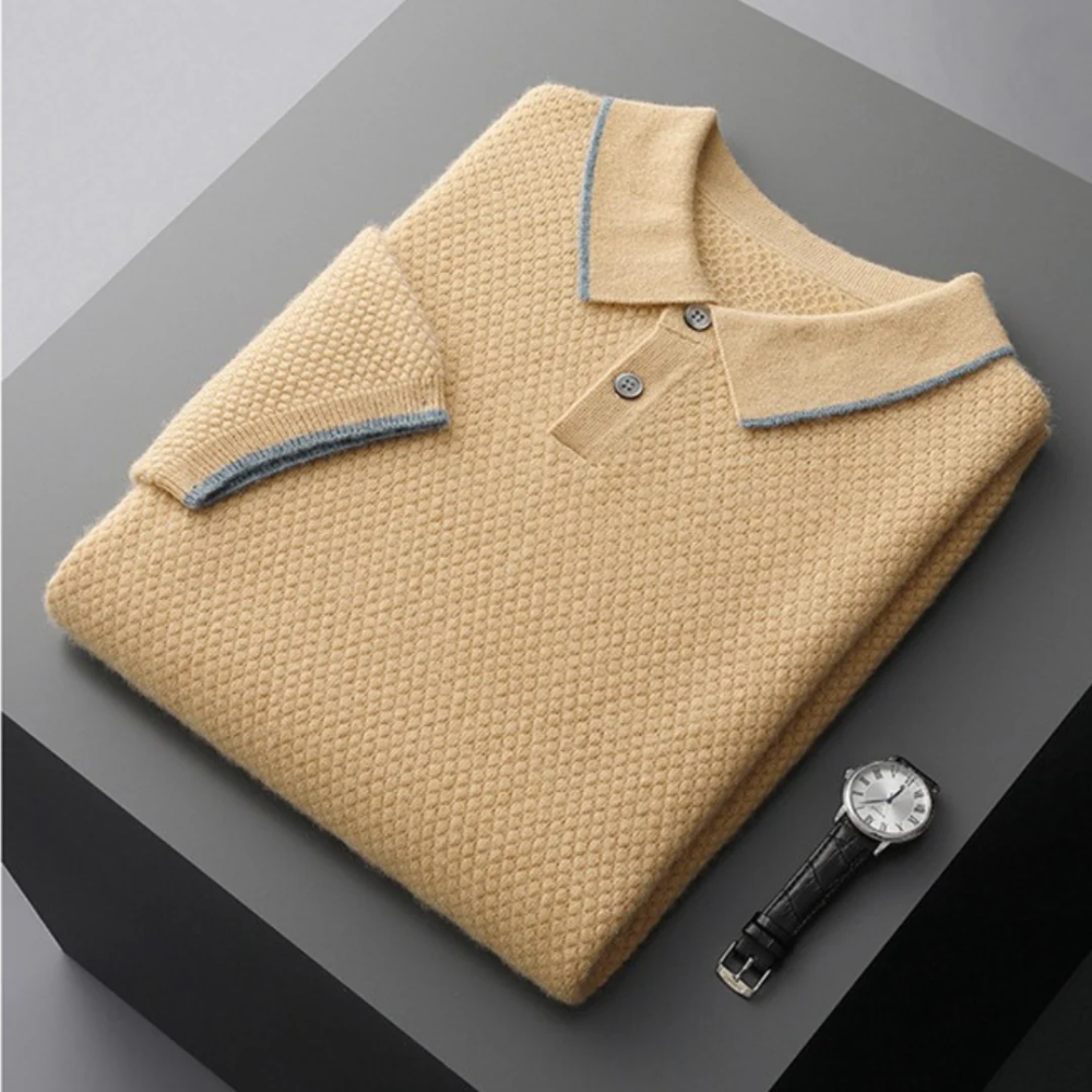 Lindberg | Edelglanz Herren Cashmere Polo-Shirt