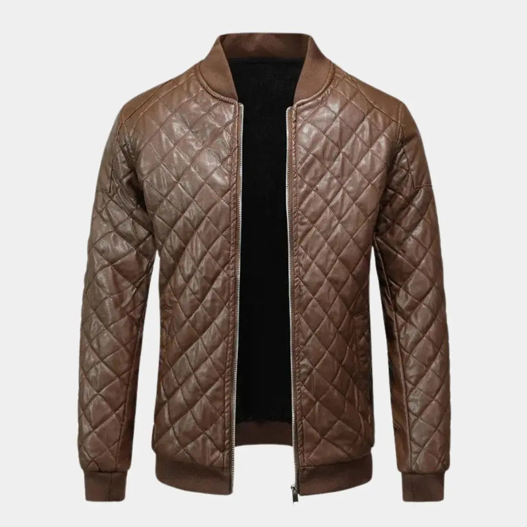 Lindberg | Braune Leder-Bomberjacke