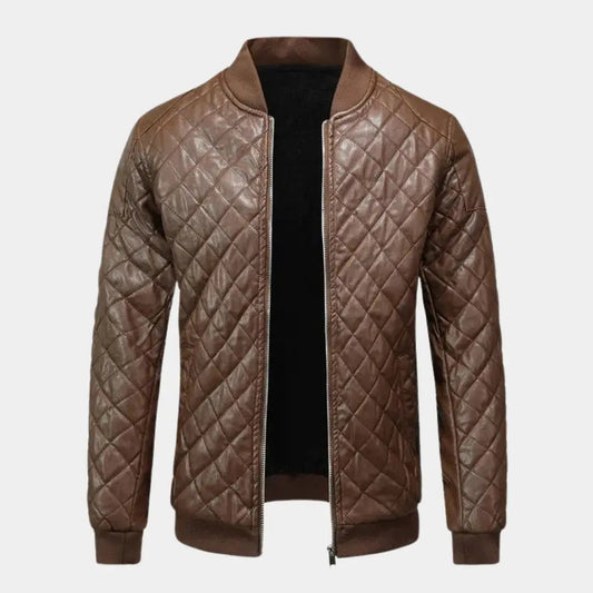 Lindberg | Braune Leder-Bomberjacke