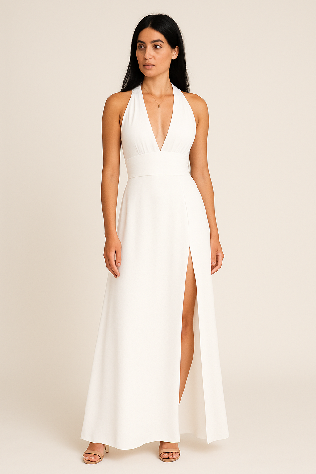 Lindberg | Festliches Damen Maxikleid mit Neckholder-Ausschnitt luftig & leicht