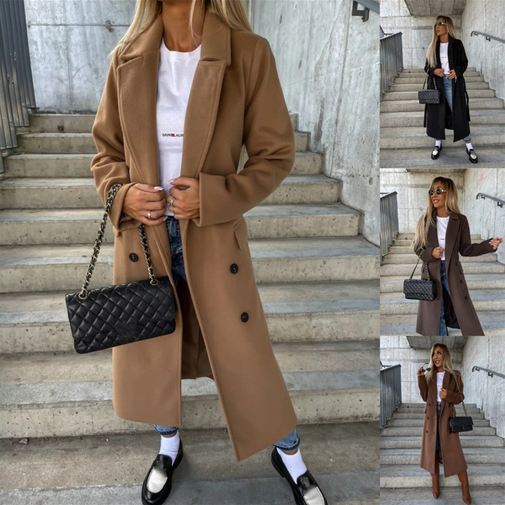 Lindberg | Eleganter und zeitloser langer Wollmantel
