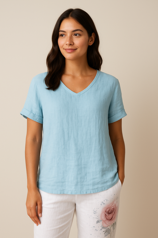 Lindberg | Jeanny Bluse aus Baumwoll-Leinen für Alltag & Freizeit