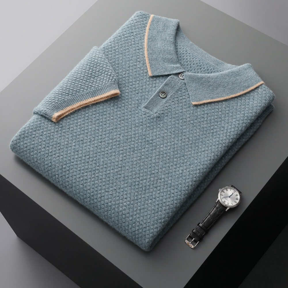 Lindberg | Edelglanz Herren Cashmere Polo-Shirt