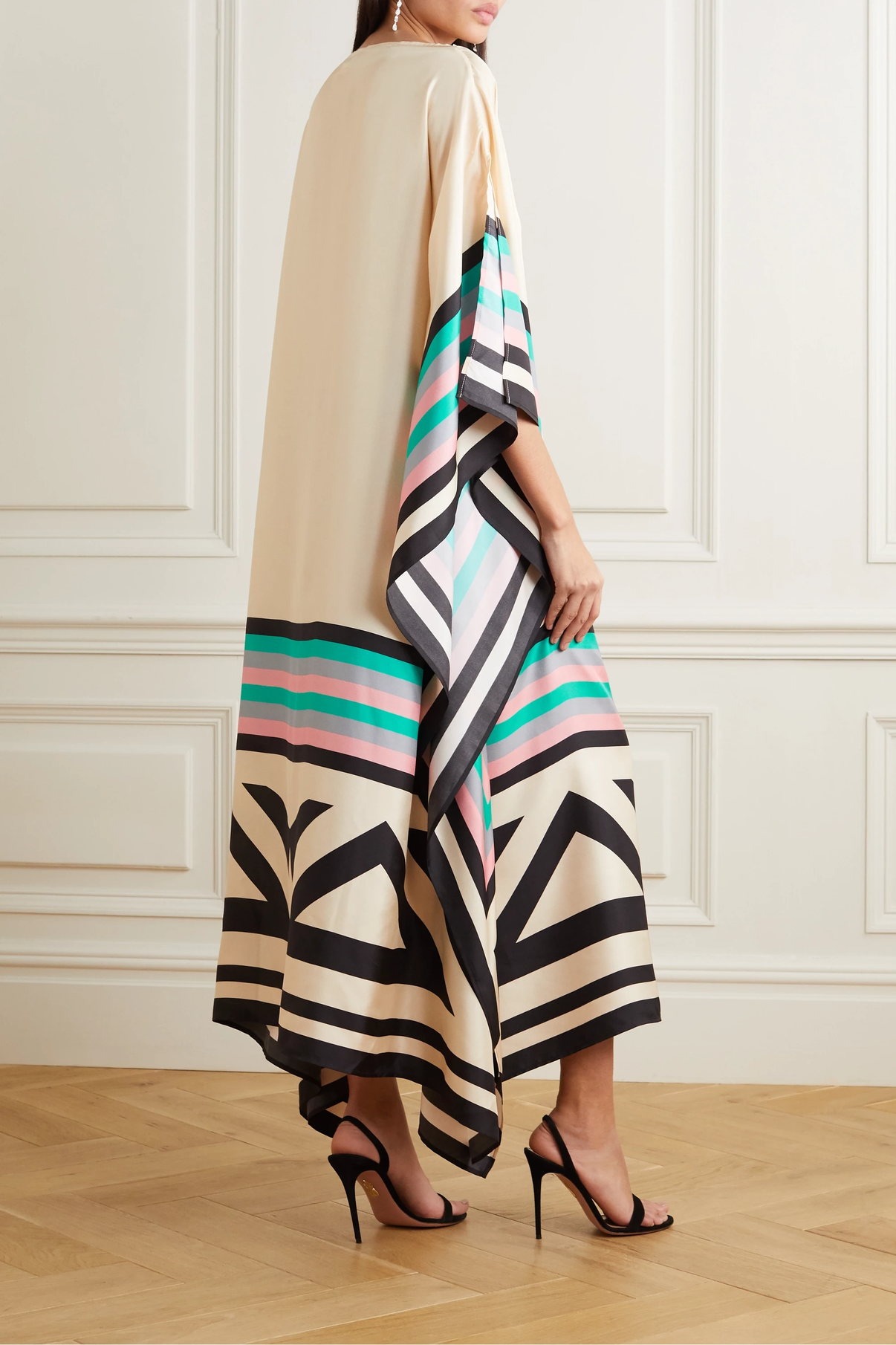 Lindberg | Susan Gestreiftes Patchwork Kleid Mit Druck