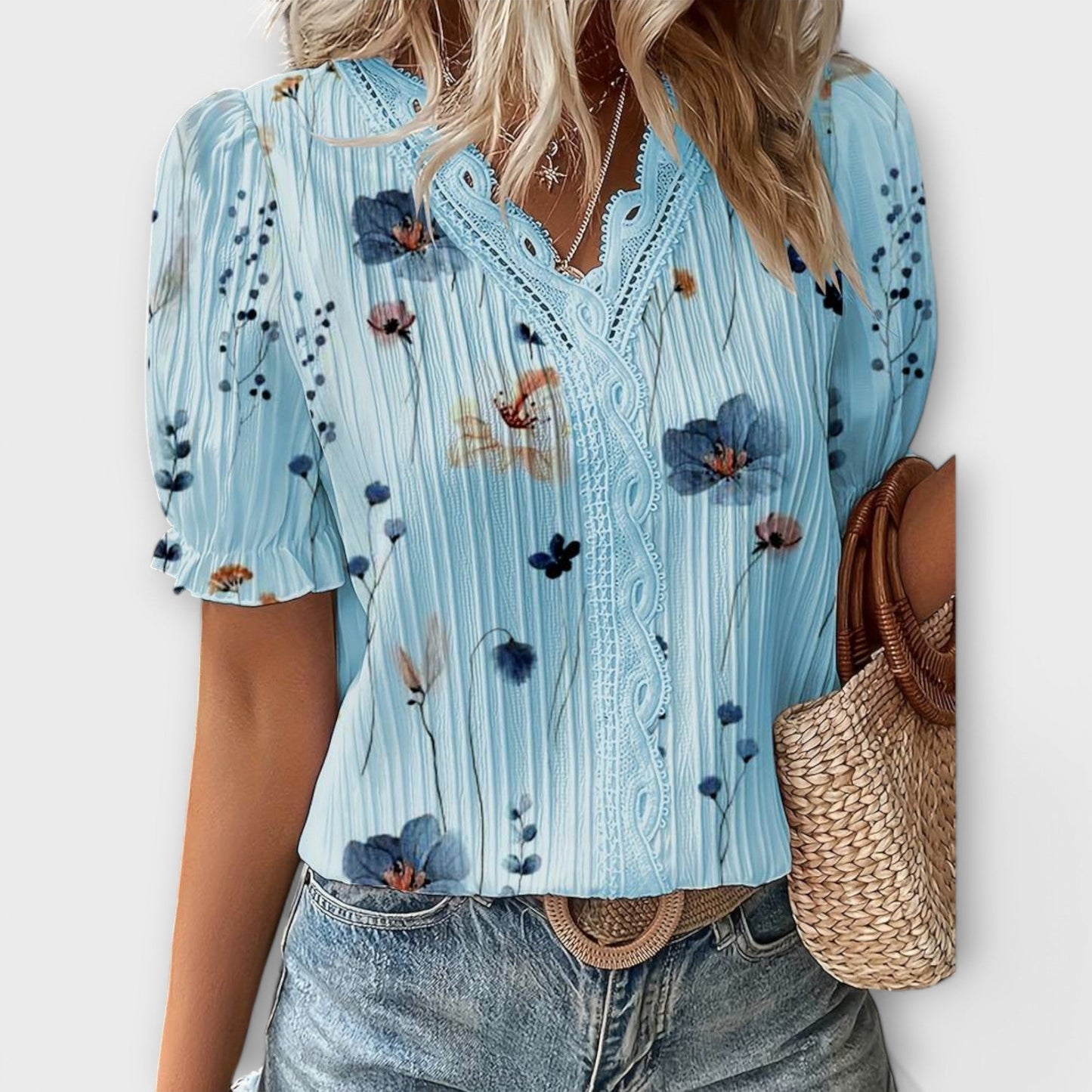 Lindberg | Spitzenglanz Bluse