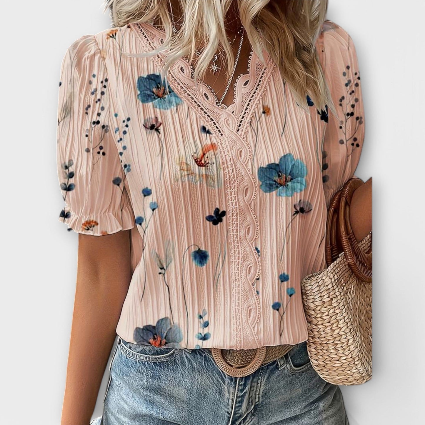 Lindberg | Spitzenglanz Bluse