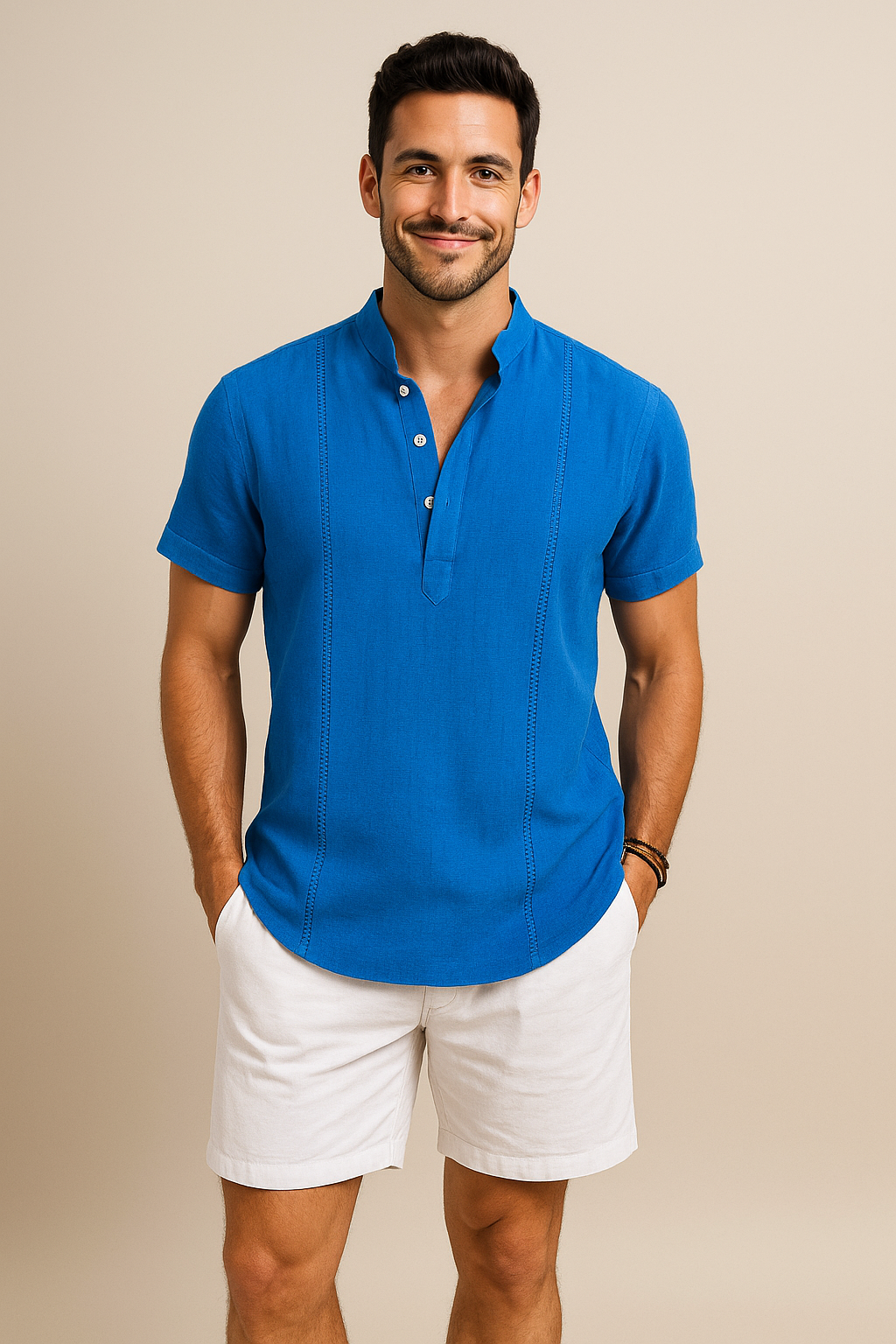 Lindberg | Herren Kurzarmhemd aus Leinenmix für Sommer und Alltag