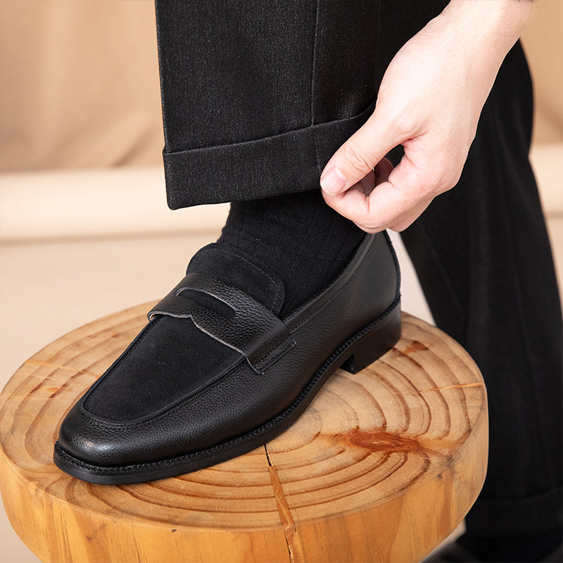 Lindberg | La Roche Penny Loafers aus Wildleder mit Kontrast