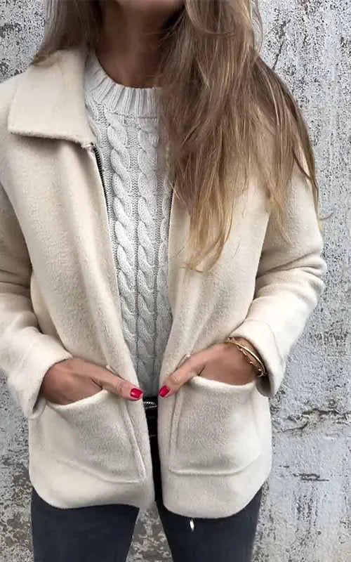 Lindberg | Mittellanger Mantel mit Polokragen