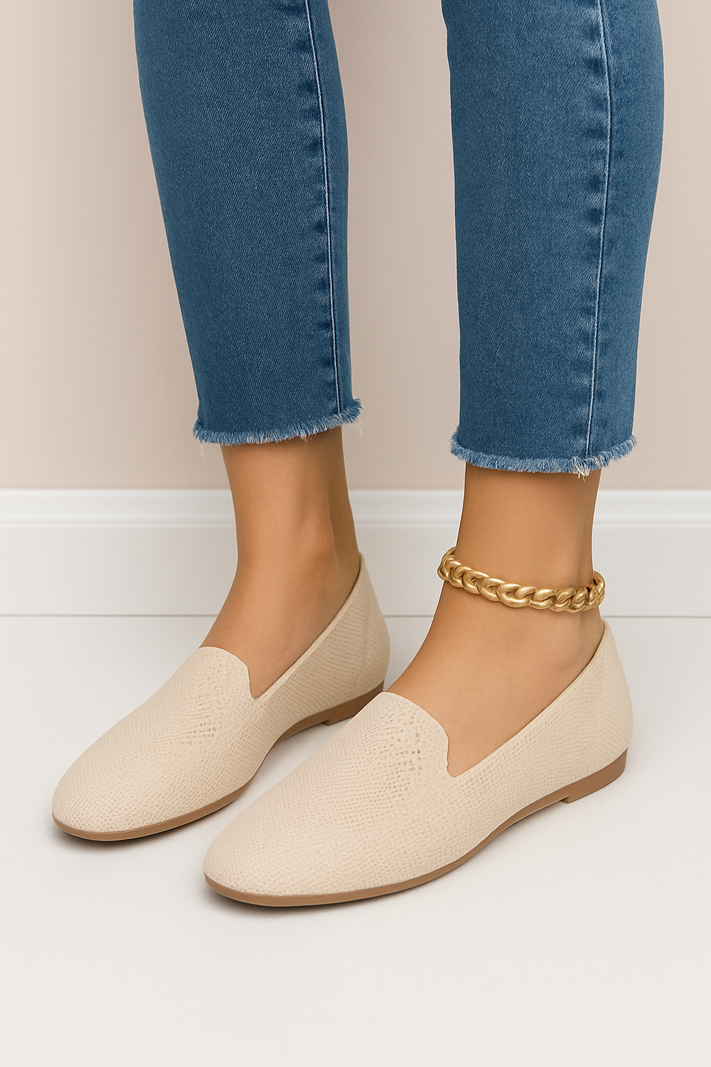 Lindberg | Damen Slipper-Loafer aus Strick für Arbeit & Freizeit