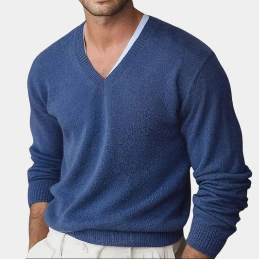 Lindberg | Kaschmir V-Ausschnitt Strickpullover