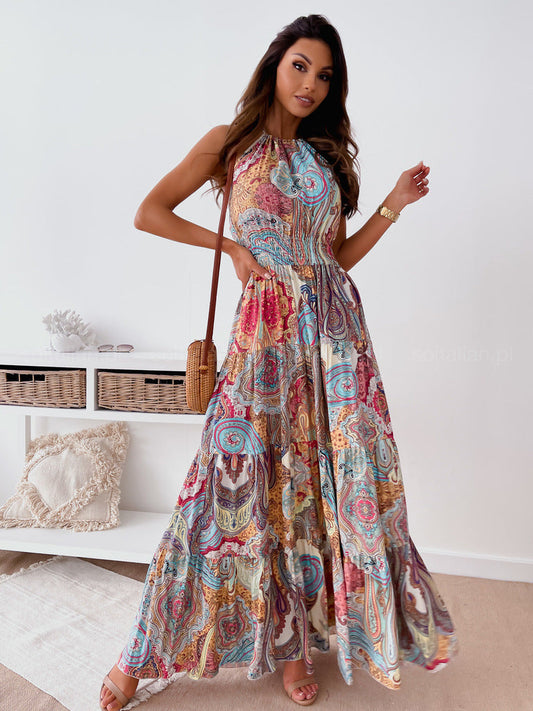 Lindberg | Rückenfreies Kleid mit Blumendruck