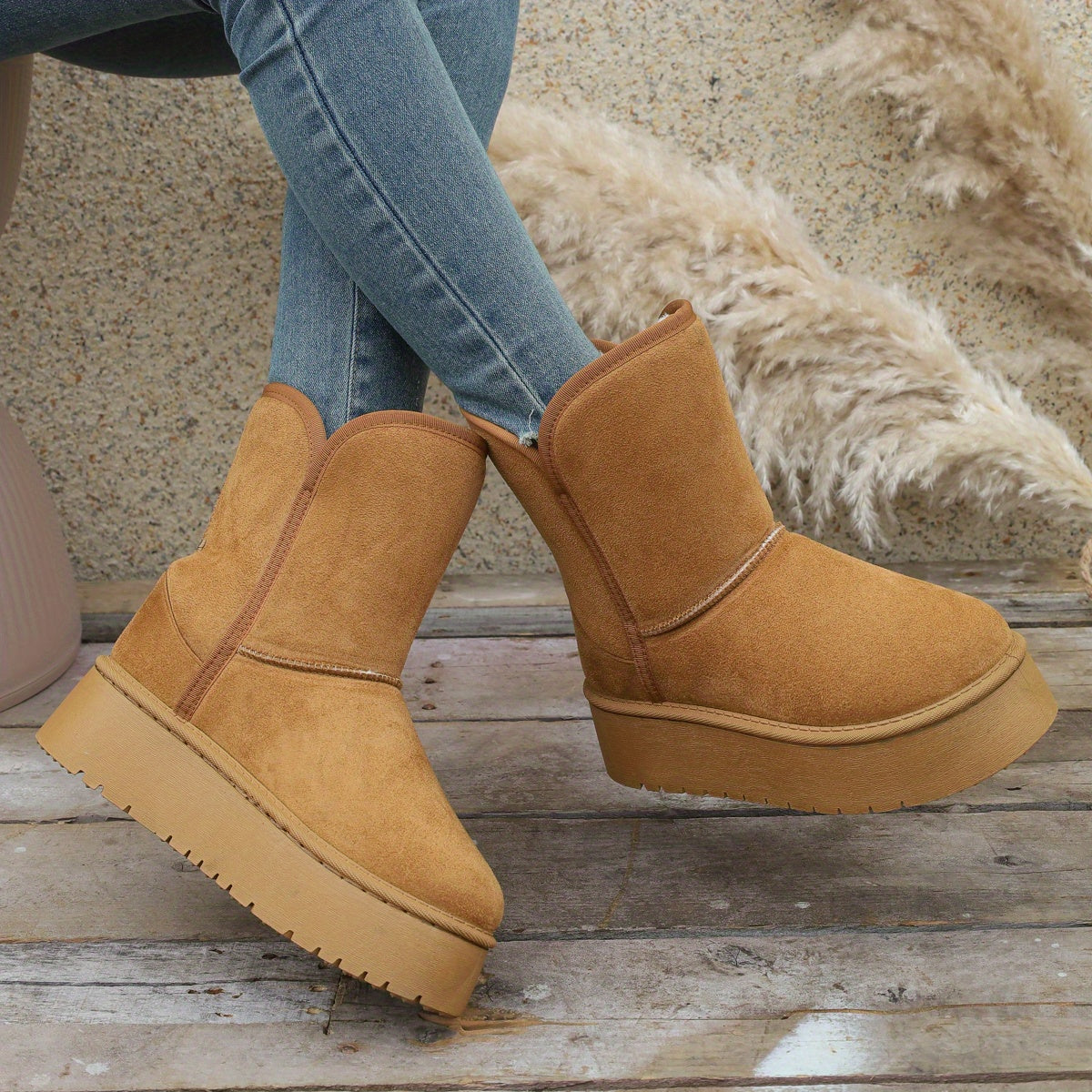 Lindberg / Stilvolle Dicke Sohlen Schneestiefel für Damen