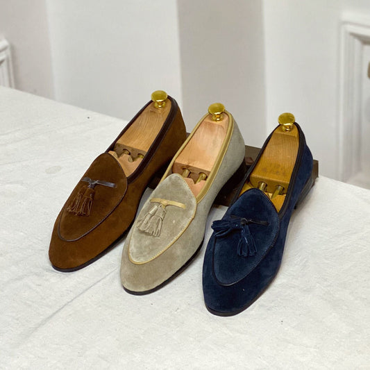 Lindberg | Monte-Carlo Yacht Loafers aus Wildleder mit Quasten