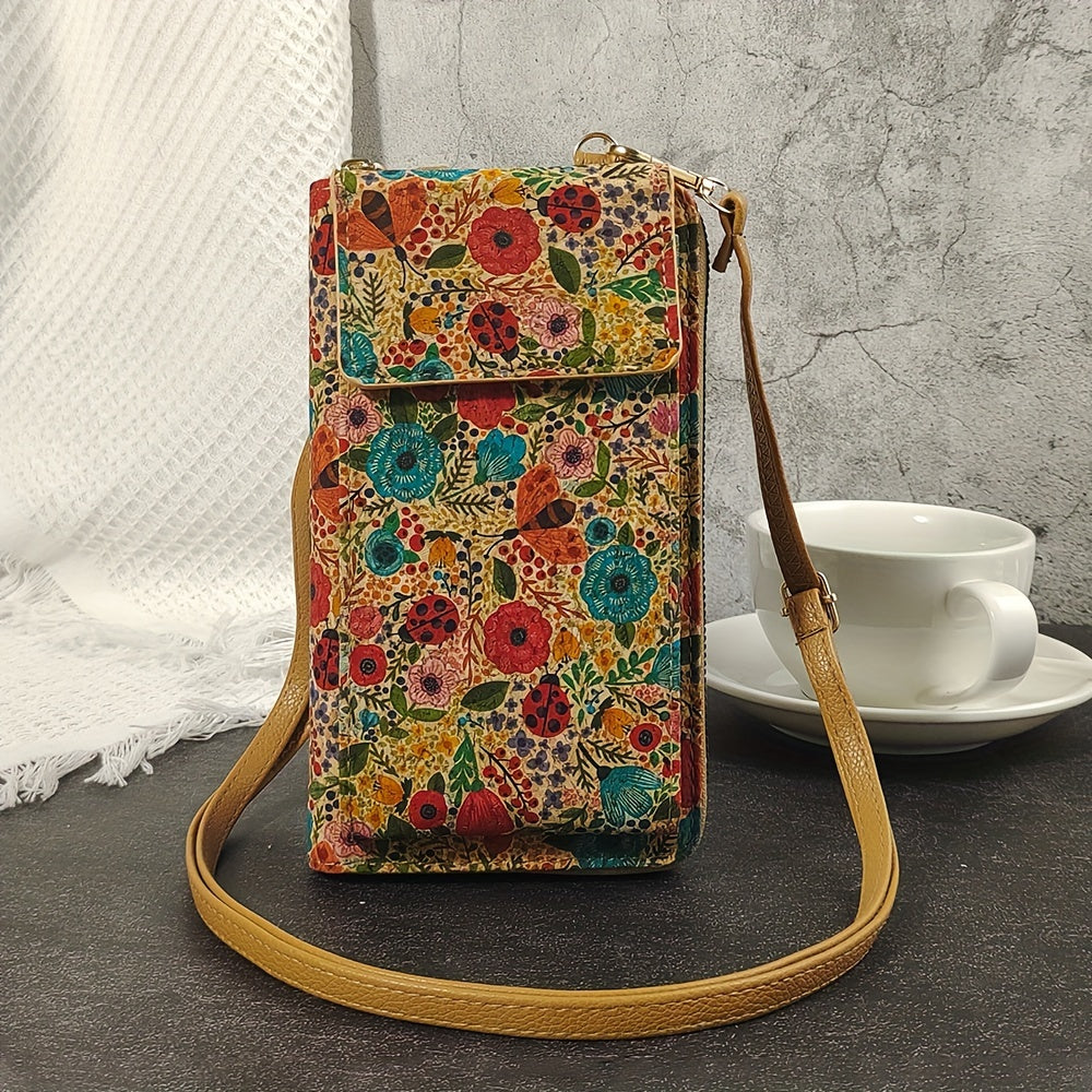 Lindberg | Lilla | Boho Blumen Umhängetasche