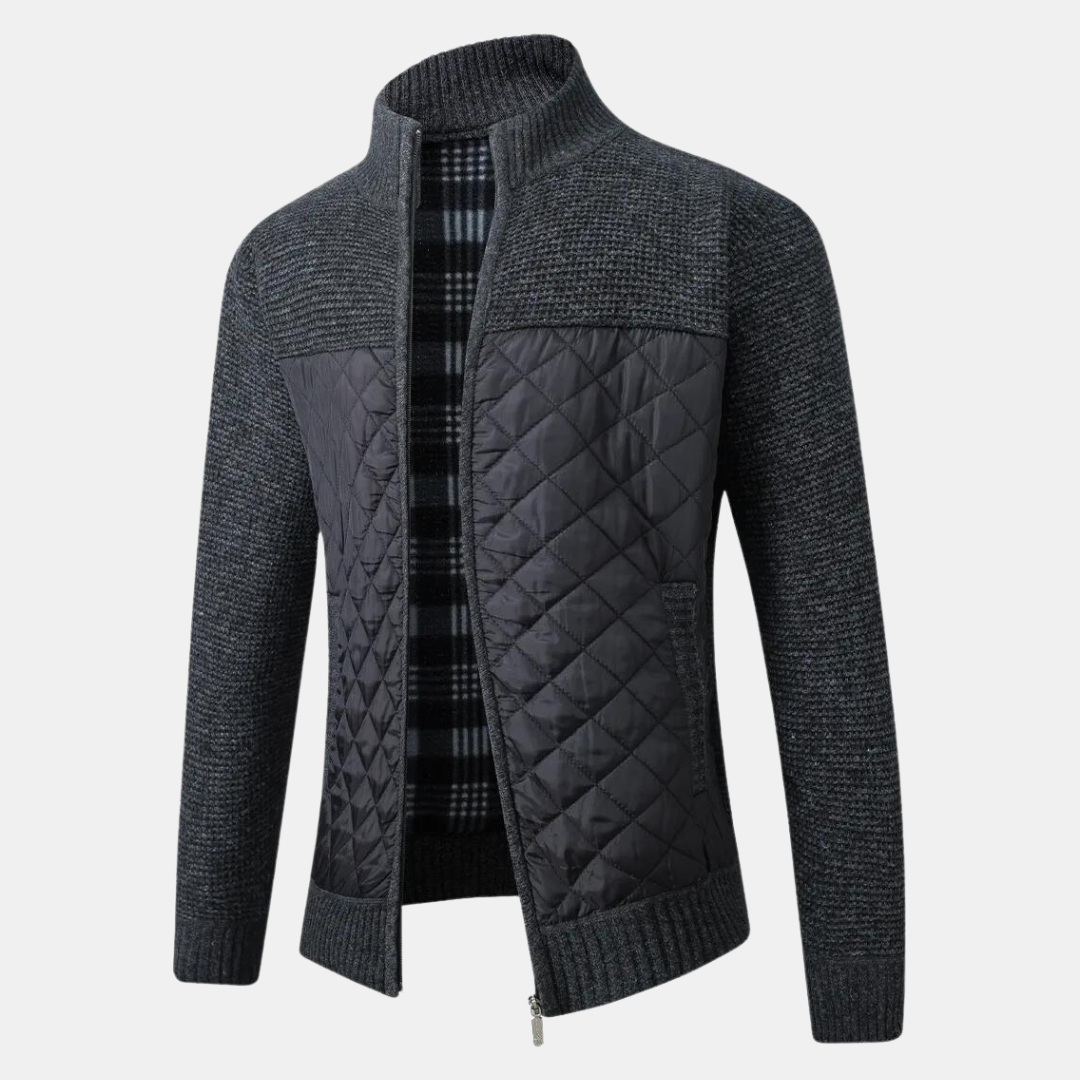 Lindberg | Strickjacke mit Stehkragen
