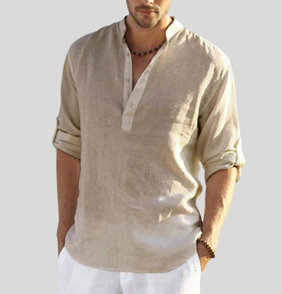 Lindberg | Leinenklar Herren Langarmshirt