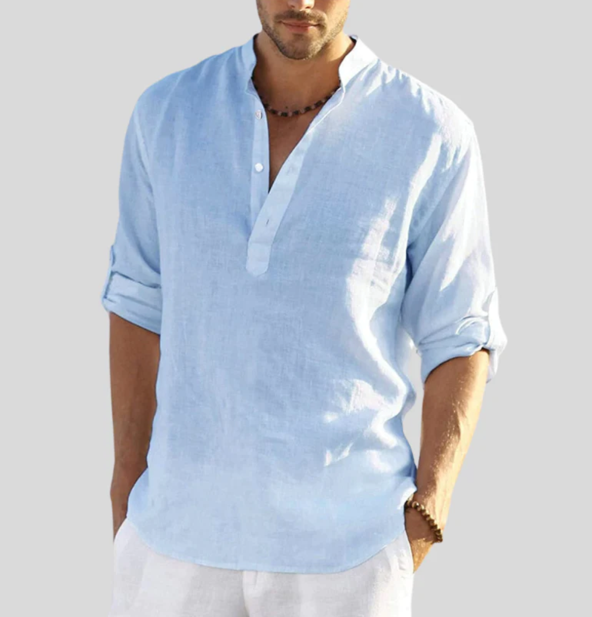 Lindberg | Leinenklar Herren Langarmshirt