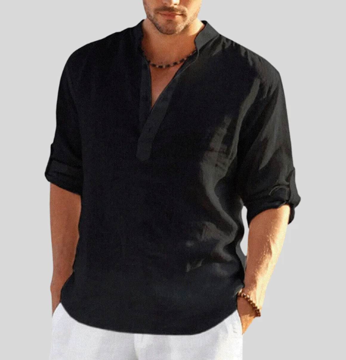 Lindberg | Leinenklar Herren Langarmshirt