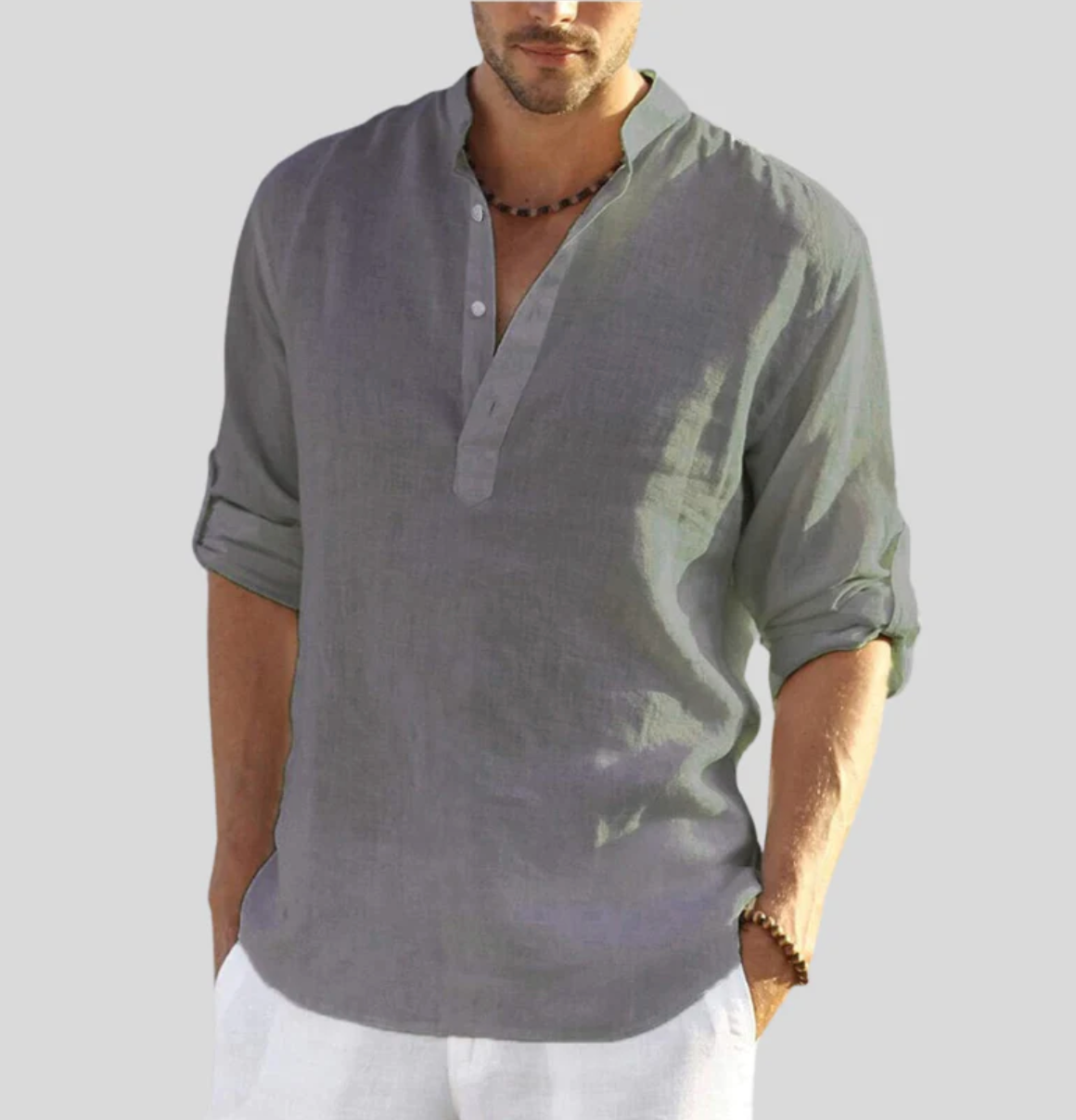 Lindberg | Leinenklar Herren Langarmshirt