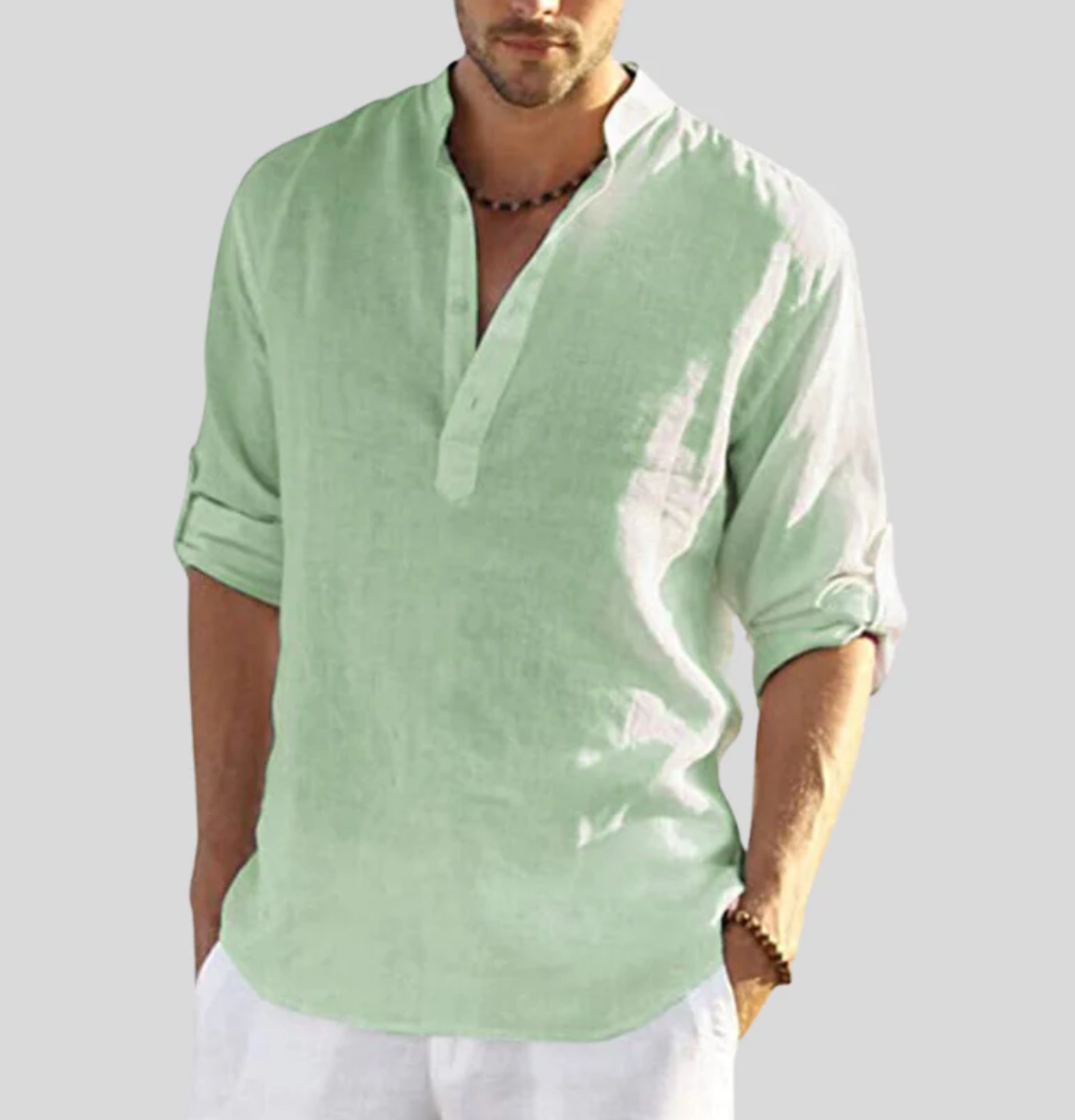 Lindberg | Leinenklar Herren Langarmshirt