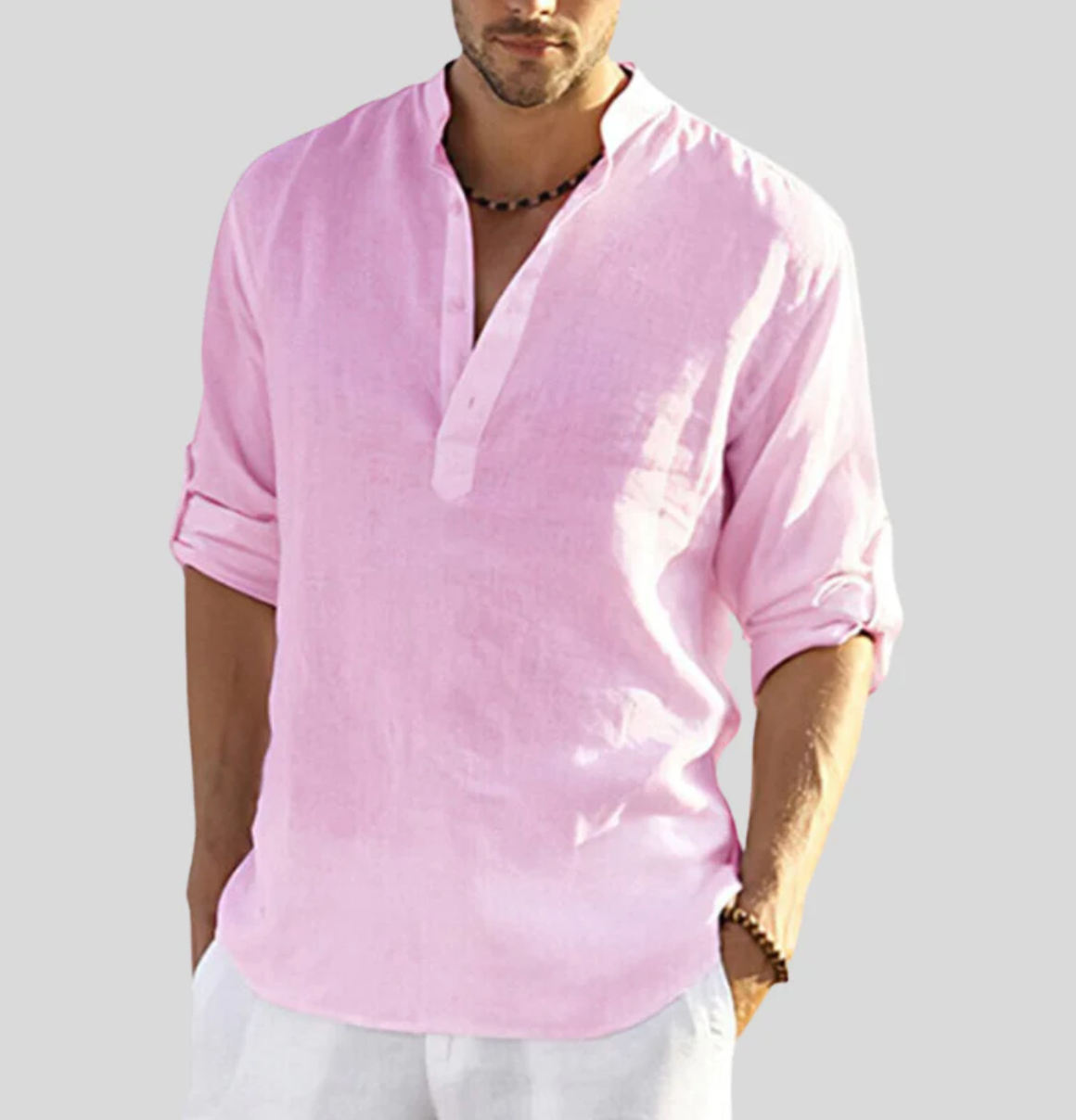 Lindberg | Leinenklar Herren Langarmshirt