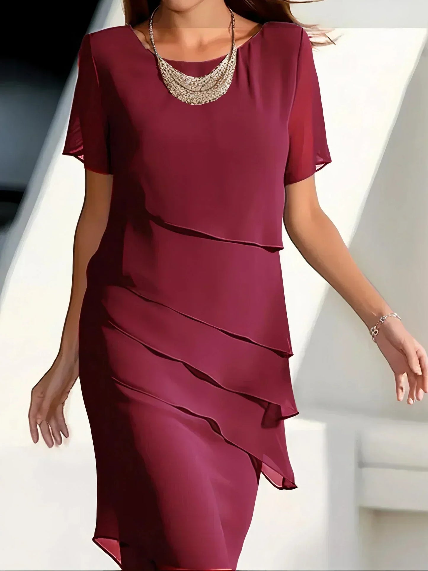 Lindberg | Ursula Chiffon-Midikleid
