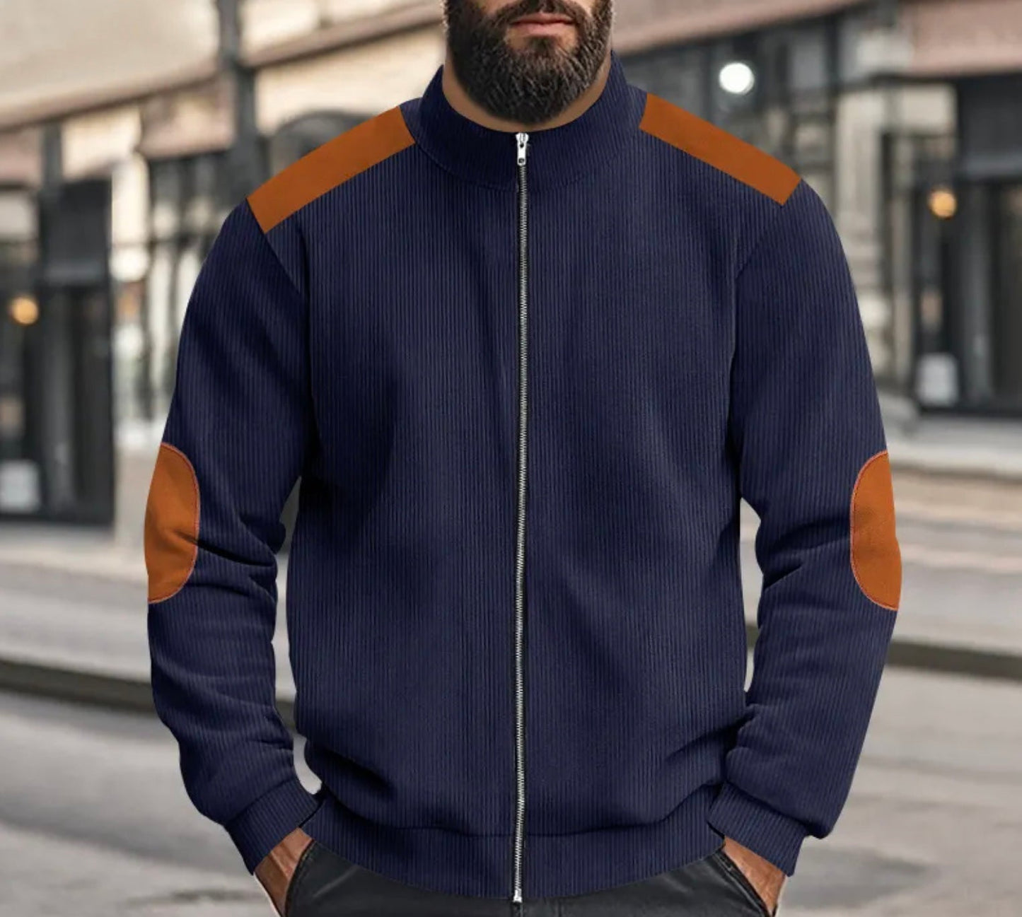 Lindberg | Leo - Corduroy Farbblock Stehkragen Reissverschlussjacke