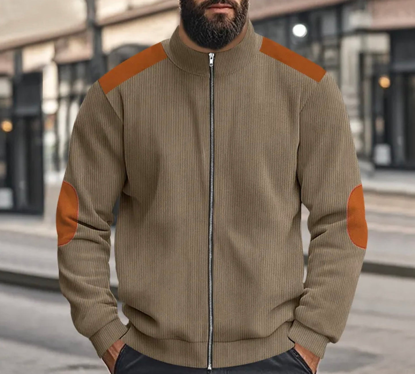 Lindberg | Leo - Corduroy Farbblock Stehkragen Reissverschlussjacke