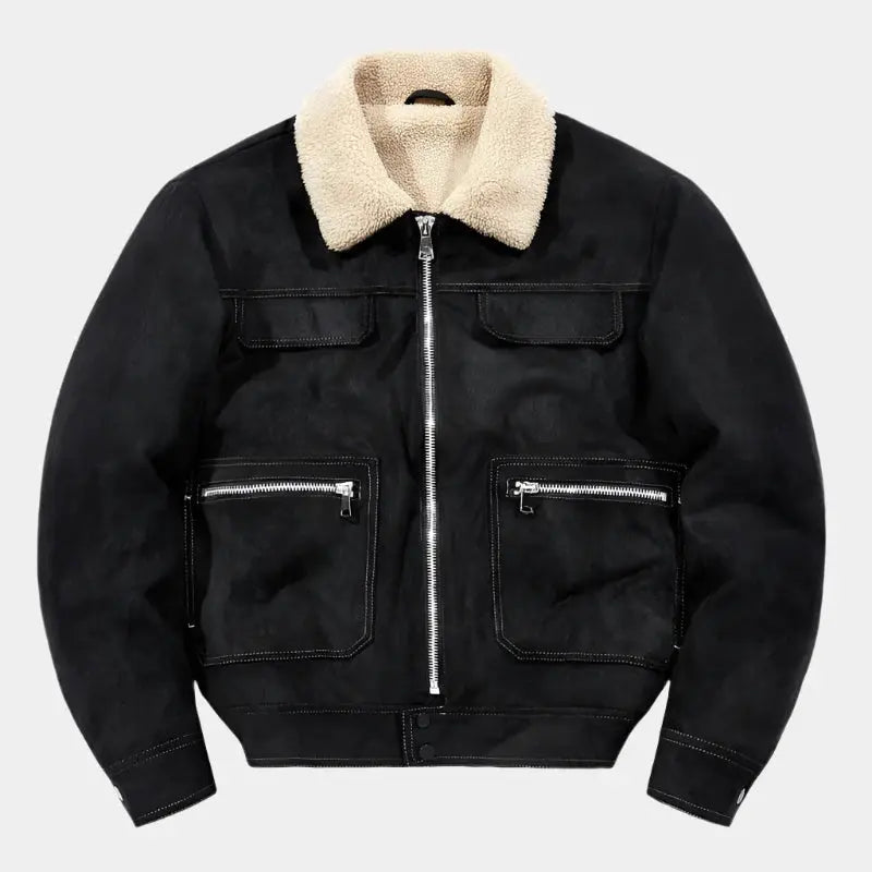 Lindberg | Exklusive Fleece-Wildlederjacke