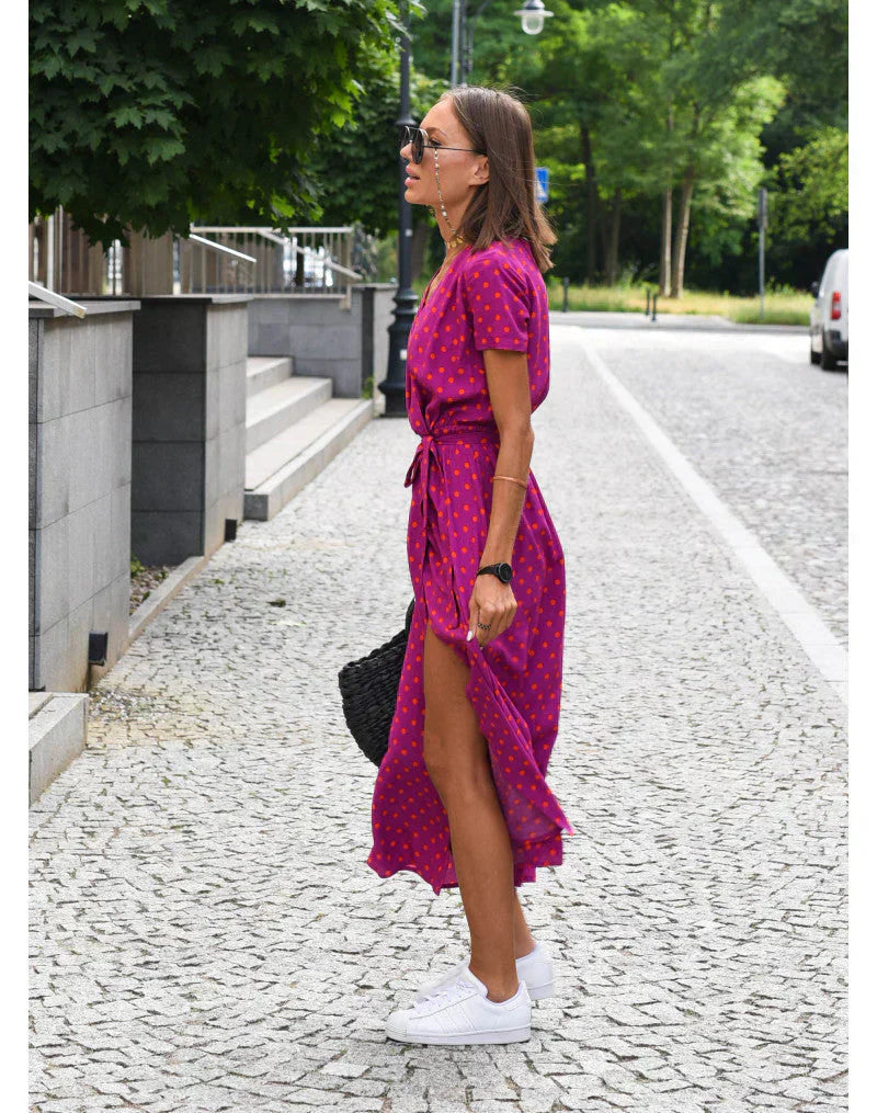 Lindberg | Eva™ - Stilvolles V-Ausschnitt-Kleid