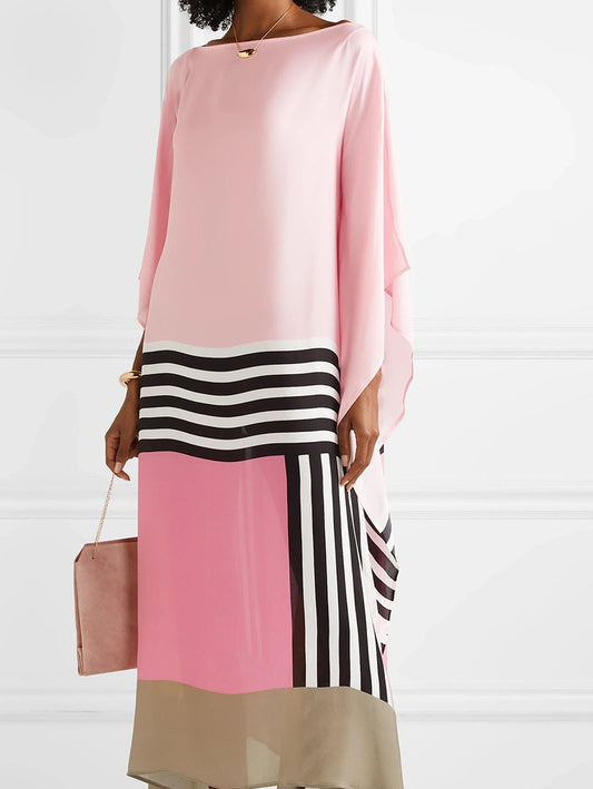 Lindberg | Susan Gestreiftes Patchwork Kleid Mit Druck